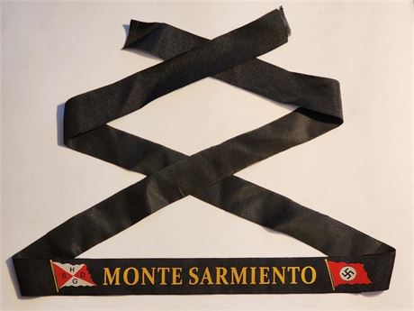 WW2 WWII Nazi German Kriegsmarine Cap Tally hat insignia Monte Sarmiento