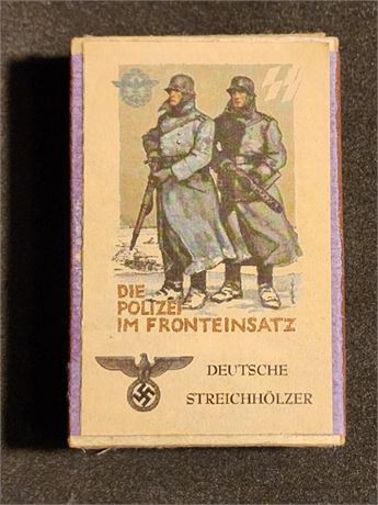 WW2 WWII Nazi German Waffen SS Polizei Police matchbox matches