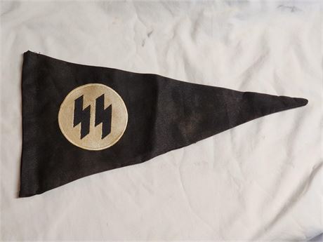 WW2 WWII Nazi German NSDAP Third Reich SS Auto Car pennant flag banner w RZM tag