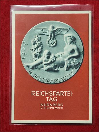 Nazi Germany Propaganda Postcard Reichsparteitag Nurnberg Third Reich WW2 WWII